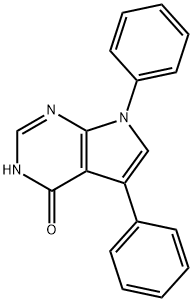 5,7-DIPHENYL-7H-PYRROLO[2,3-D]PYRIMIDIN-4-OL 结构式