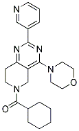 CYCLOHEXYL-(4-MORPHOLIN-4-YL-2-PYRIDIN-3-YL-7,8-DIHYDRO-5H-PYRIDO[4,3-D]PYRIMIDIN-6-YL)-METHANONE 结构式