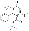 N,N'-BIS(TERT-BUTOXYCARBONYL)-N-BENZYL-S-METHYL-ISOTHIOUREA 结构式