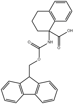 1-(FMOC-氨基)-1,2,3,4-四氢-1-萘甲酸 结构式