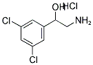 2-氨基-1-(3,5-二氯苯基)乙烷-1-醇盐酸盐 结构式