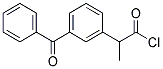2-(3-Benzoylphenyl)propionic acid chloride 结构式