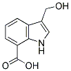 3-HYDROXYMETHYL-1H-INDOLE-7-CARBOXYLIC ACID 结构式