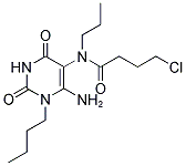 N-(6-AMINO-1-BUTYL-2,4-DIOXO-1,2,3,4-TETRAHYDRO-PYRIMIDIN-5-YL)-4-CHLORO-N-PROPYL-BUTYRAMIDE 结构式