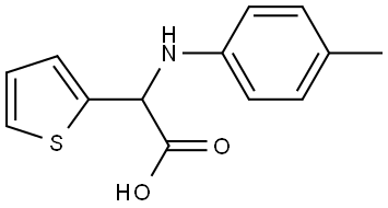 Thiophen-2-yl-p-tolylamino-acetic acid 结构式