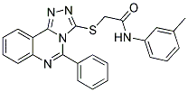 N-(3-METHYLPHENYL)-2-[(5-PHENYL[1,2,4]TRIAZOLO[4,3-C]QUINAZOLIN-3-YL)THIO]ACETAMIDE 结构式