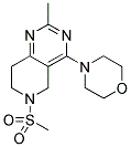 2-METHYL-6-(METHYLSULFONYL)-4-MORPHOLIN-4-YL-5,6,7,8-TETRAHYDROPYRIDO[4,3-D]PYRIMIDINE 结构式