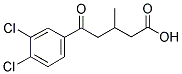 5-(3,4-DICHLOROPHENYL)-3-METHYL-5-OXOVALERIC ACID 结构式