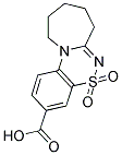 8,9,10,11-TETRAHYDRO-7H-AZEPINO[2,1-C][1,2,4]BENZOTHIADIAZINE-3-CARBOXYLIC ACID 5,5-DIOXIDE 结构式