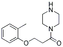 1-PIPERAZIN-1-YL-3-O-TOLYLOXY-PROPAN-1-ONE 结构式