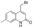 4-Bromomethyl-7-methyl-1H-quinolin-2-one 结构式