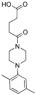 5-[4-(2,5-DIMETHYLPHENYL)PIPERAZIN-1-YL]-5-OXOPENTANOIC ACID 结构式