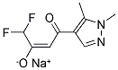 SODIUM 4-(1,5-DIMETHYL-1H-PYRAZOL-4-YL)-1,1-DIFLUORO-4-OXO-BUT-2-EN-2-OLATE 结构式