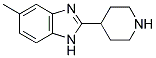 5-METHYL-2-PIPERIDIN-4-YL-1H-BENZOIMIDAZOLE 结构式