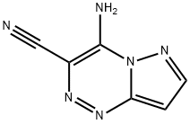 吡唑并[5,1-C][1,2,4]三嗪-3-甲腈,4-氨基- 结构式