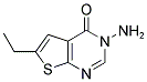 3-AMINO-6-ETHYL-3H-THIENO[2,3-D]PYRIMIDIN-4-ONE 结构式
