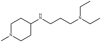 N,N-DIETHYL-N'-(1-METHYL-PIPERIDIN-4-YL)-PROPANE-1,3-DIAMINE 结构式