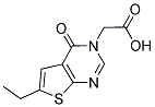 (6-ETHYL-4-OXO-4H-THIENO[2,3-D]PYRIMIDIN-3-YL)-ACETIC ACID 结构式