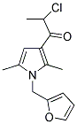 2-CHLORO-1-[1-(2-FURYLMETHYL)-2,5-DIMETHYL-1H-PYRROL-3-YL]PROPAN-1-ONE 结构式