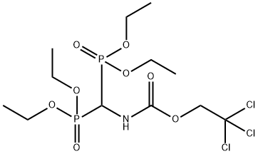 TETRAETHYL(TROC-AMINOMETHYLENE)BISPHOSPHONATE 结构式