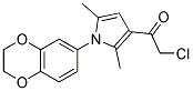 2-CHLORO-1-[1-(2,3-DIHYDRO-1,4-BENZODIOXIN-6-YL)-2,5-DIMETHYL-1H-PYRROL-3-YL]ETHANONE 结构式