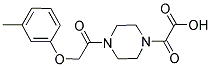 (4-[(3-METHYLPHENOXY)ACETYL]PIPERAZIN-1-YL)(OXO)ACETIC ACID 结构式