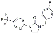 1-(4-FLUOROBENZYL)-3-[5-(TRIFLUOROMETHYL)PYRIDIN-2-YL]IMIDAZOLIDIN-2-ONE 结构式