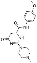 N-(4-METHOXYPHENYL)-2-(4-METHYLPIPERAZIN-1-YL)-6-OXO-3,4,5,6-TETRAHYDROPYRIMIDINE-4-CARBOXAMIDE 结构式