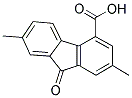 2,7-二甲基-9-芴酮-4-羧酸 结构式
