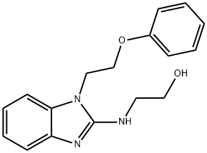 2-([1-(2-PHENOXYETHYL)-1H-BENZIMIDAZOL-2-YL]AMINO)ETHANOL 结构式