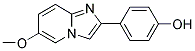 4-(6-METHOXYIMIDAZO[1,2-A]PYRIDIN-2-YL)PHENOL 结构式