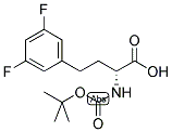 (R)-2-TERT-BUTOXYCARBONYLAMINO-4-(3,5-DIFLUORO-PHENYL)-BUTYRIC ACID 结构式