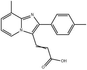 3-(8-METHYL-2-P-TOLYL-IMIDAZO[1,2-A]PYRIDIN-3-YL)-ACRYLIC ACID 结构式