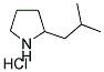 2-(2-METHYLPROPYL)PYRROLIDINE HYDROCHLORIDE 结构式