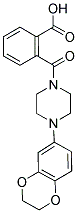 2-([4-(2,3-DIHYDRO-1,4-BENZODIOXIN-6-YL)PIPERAZIN-1-YL]CARBONYL)BENZOIC ACID 结构式