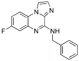 N-BENZYL-7-FLUOROIMIDAZO[1,2-A]QUINOXALIN-4-AMINE 结构式