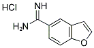 1-BENZOFURAN-5-CARBOXIMIDAMIDE HYDROCHLORIDE 结构式