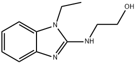 2-[(1-ETHYL-1H-BENZIMIDAZOL-2-YL)AMINO]ETHANOL 结构式