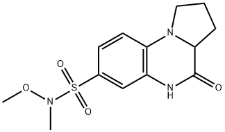 N-METHOXY-N-METHYL-4-OXO-1,2,3,3A,4,5-HEXAHYDROPYRROLO[1,2-A]QUINOXALINE-7-SULFONAMIDE 结构式