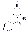 (4-哌啶酮-1-基)哌啶-4-基-甲酮盐酸盐 结构式