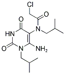 N-(6-AMINO-1-ISOBUTYL-2,4-DIOXO-1,2,3,4-TETRAHYDRO-PYRIMIDIN-5-YL)-2-CHLORO-N-ISOBUTYL-ACETAMIDE 结构式