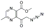 3-(2-Azido-acetyl)-5-methyl-pyrazine-2-carboxylic acid methyl ester 结构式