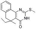 5-ETHYL-5-METHYL-2-(METHYLTHIO)-5,6-DIHYDROBENZO[H]QUINAZOLIN-4(3H)-ONE 结构式