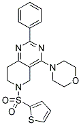 4-MORPHOLIN-4-YL-2-PHENYL-6-(THIOPHENE-2-SULFONYL)-5,6,7,8-TETRAHYDRO-PYRIDO[4,3-D]PYRIMIDINE 结构式