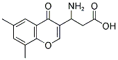 3-AMINO-3-(6,8-DIMETHYL-4-OXO-4H-CHROMEN-3-YL)-PROPIONIC ACID 结构式