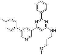 (3-METHOXY-PROPYL)-[2-PHENYL-6-(5-P-TOLYL-PYRIDIN-3-YL)-PYRIMIDIN-4-YL]-AMINE 结构式