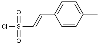 (E)-2-(4-METHYLPHENYL)ETHYLENESULFONYL CHLORIDE 结构式