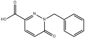 1-BENZYL-6-OXO-1,6-DIHYDROPYRIDAZINE-3-CARBOXYLIC ACID 结构式