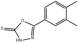 5-(3,4-DIMETHYLPHENYL)-1,3,4-OXADIAZOLE-2-THIOL 结构式
