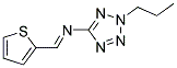 2-PROPYL-N-[-THIEN-2-YLMETHYLIDENE]-2H-TETRAZOL-5-AMINE 结构式